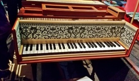 One of the harpsichords in the concert